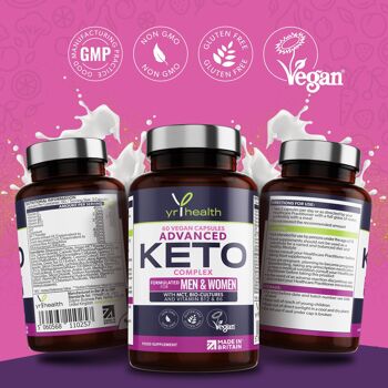 Complexe Keto avancé - Soutenir votre alimentation - 60 capsules végétaliennes 3