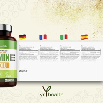 Vitamine E végétalienne 400iu - 90 Capsules végétaliennes 6