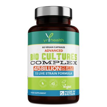 Complexe Probiotique Advanced Bio Cultures - 60 Capsules Vegan 1