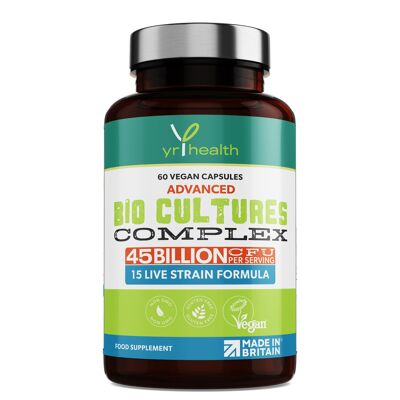 Advanced Bio Cultures Probiotic Complex - 60 cápsulas veganas