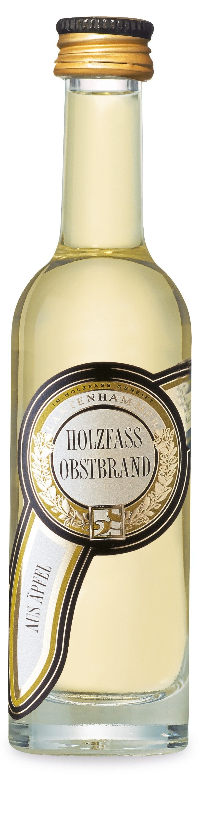 LANTENHAMMER acquavite di frutta dalla botte di legno 40% 50 ml