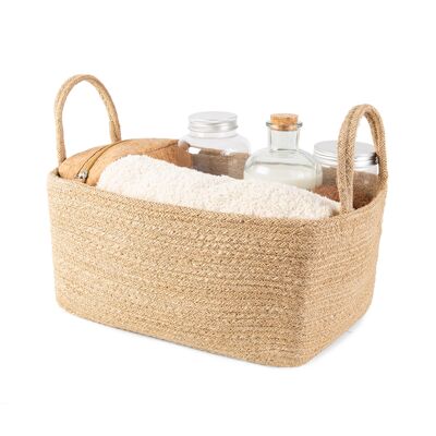 Panier de rangement, Naturel, M