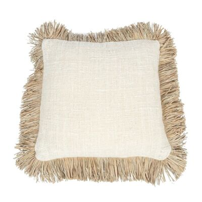 Housse de Coussin Saint Tropez - Blanc Naturel - 60x60