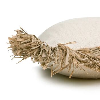 Housse de Coussin Saint Tropez - Blanc Naturel - 60x60 2