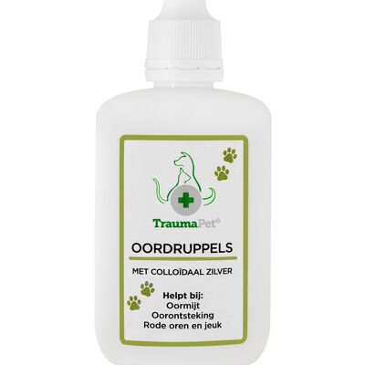 Ear drops with colloidal silver