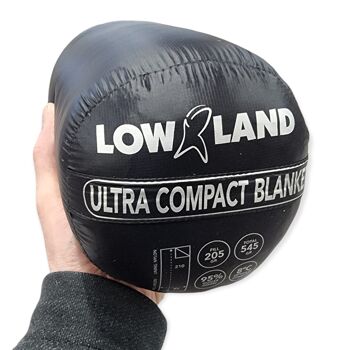 COUVERTURE LOWLAND OUTDOOR® ULTRA COMPACTE - 495G - 210 CM +8°C 5