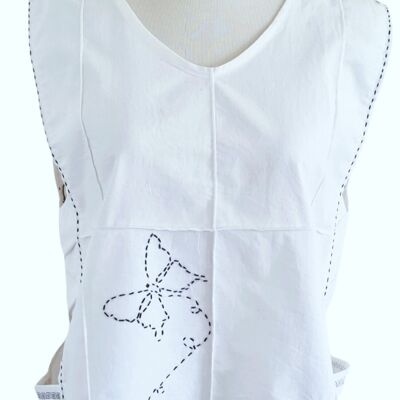 Evo-White Butterfly Top