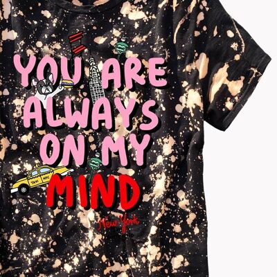 Always On My Mind - NYC - Camiseta - Black Tie Dye