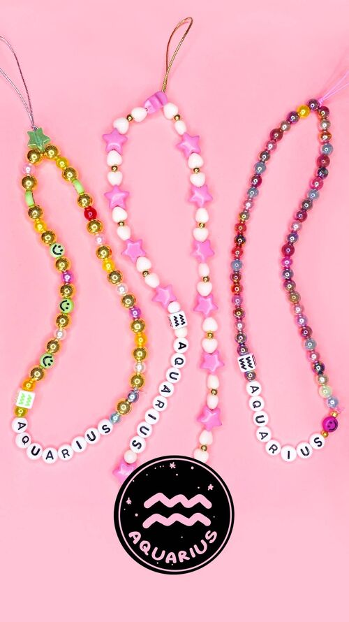 AQUARIUS - Zodiac - Horoscope - Phone Charm