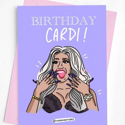 Cardi - Tarjeta de cumpleaños