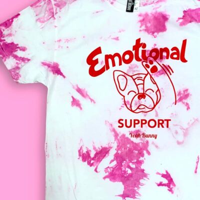 Emotionale Unterstützung - Pink Tie Dye - T-Shirt