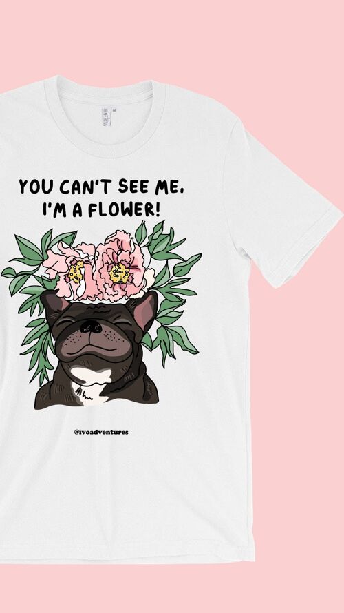 Frenchie Flower - Tshirt