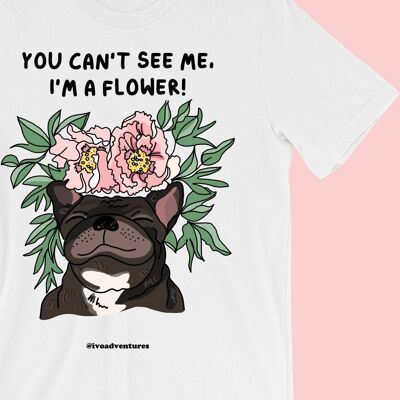 Frenchie Flower - Tshirt