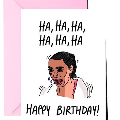 Jajaja feliz cumpleaños - tarjeta kim