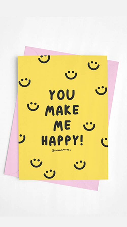 Happy Smile Yellow - Card