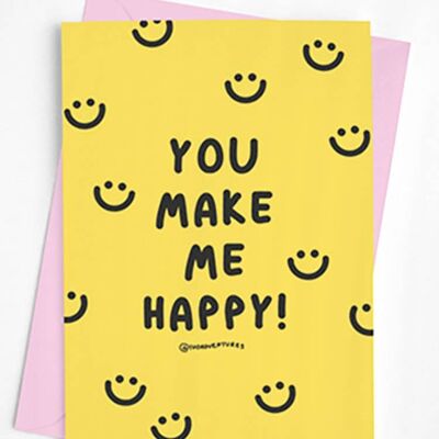 Happy Smile Yellow - Tarjeta