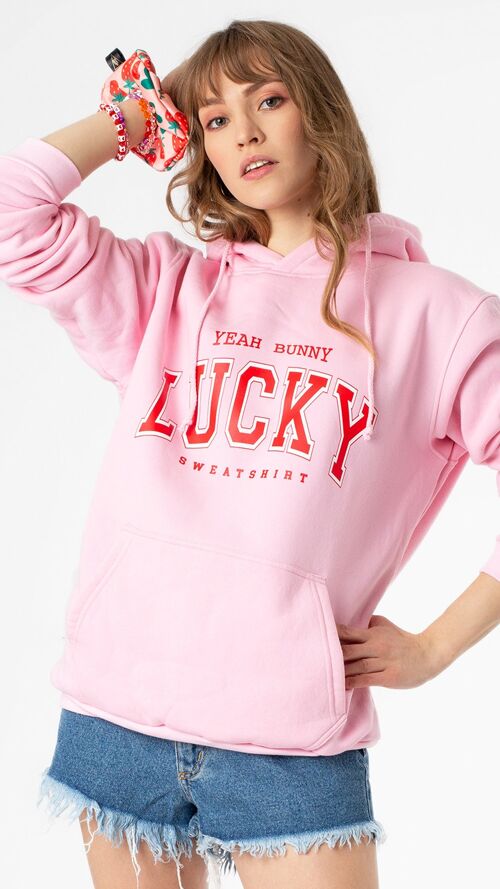 Hoodie - Lucky - Strawberry