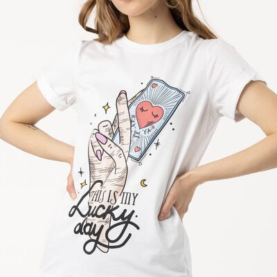 Tarjeta Lucky Day - Camiseta