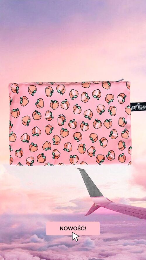 Makeup Bag - Big Pouch - Peach Candy