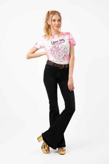 Chiot Horoscope - Tshirt Zodiaque - Tie Dye rose 2