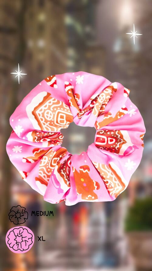 Scrunchie - XL - Pink Gingerbread