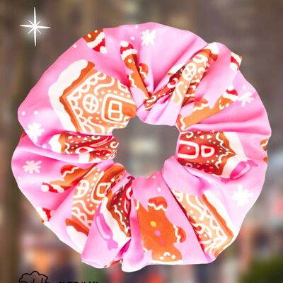 Scrunchie - XL - Pink Gingerbread