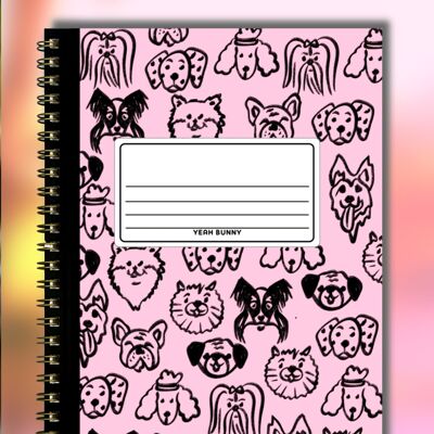 Cuaderno de espiral - Dibujos de perros