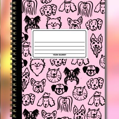 Spiral Notebook - Dog Drawings