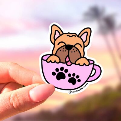 Adesivo - Frenchie Teacup