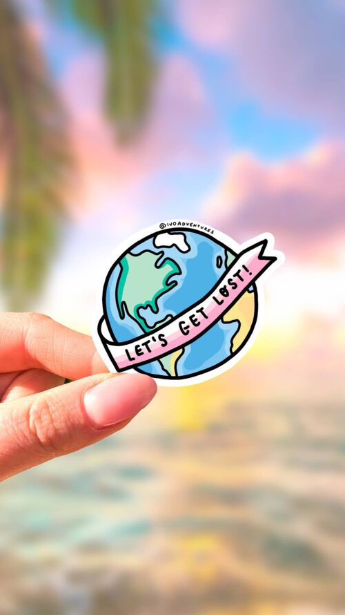Sticker -  Let's Get Lost - Earth