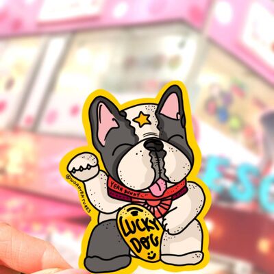 Sticker -  Lucky Dog - Maneki Neko