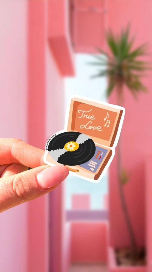 Sticker -  Record Player