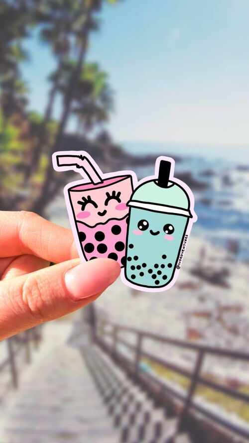 Sticker Kawaii Bff Boba