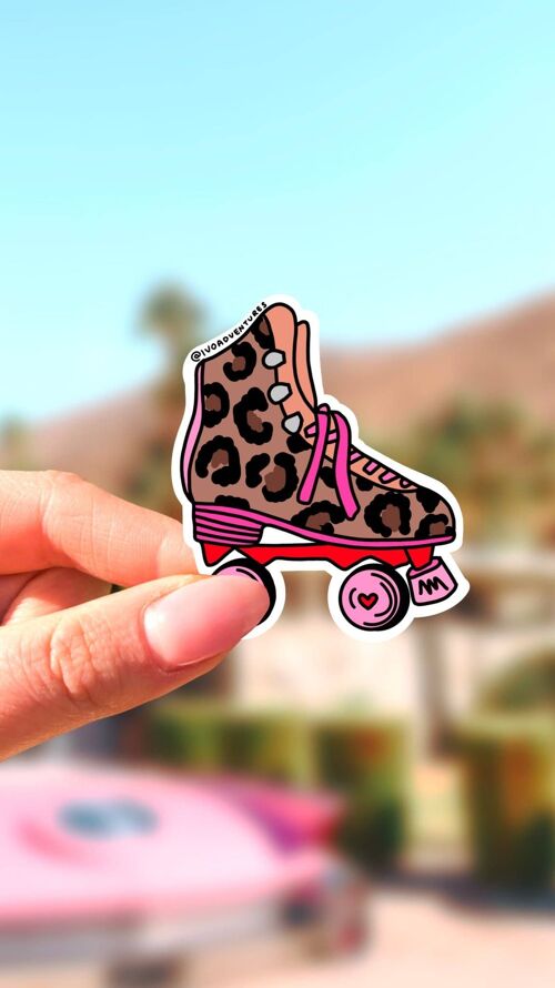 Sticker Kawaii Skates Wild Cat