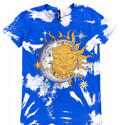 Sun & Moon - Blue Storm - Tie Dye - Tshirt
