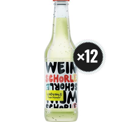 Winzinger Weine Schorlä vino bianco e sambuco alla menta 0,33l / confezione da 12