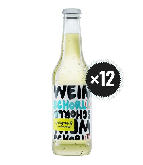 Winzinger Weine Schorlä Weißwein & Sodawasser 0,33l / 12er Paket