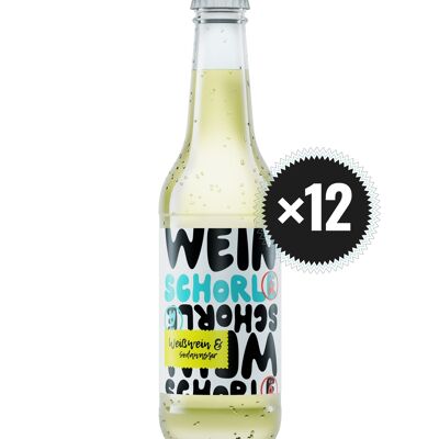 Winzinger Weine Schorlä vin blanc & eau gazeuse 0,33l / pack de 12