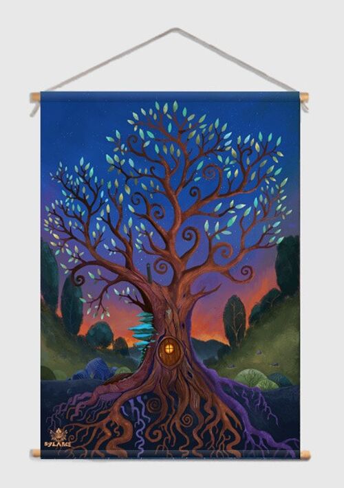 Treehouse Textielposter - M 60 x 90 cm I