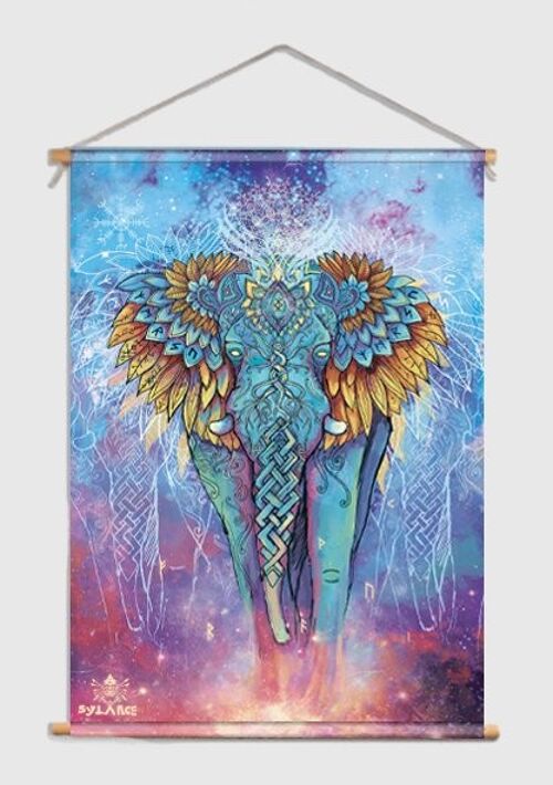 Elephant spirit Textielposter - L 90 x 120 cm