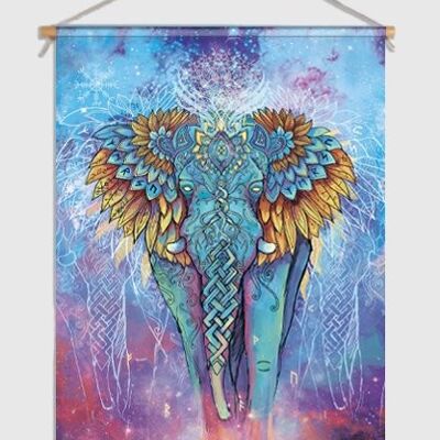 Elephant spirit Textielposter - L 90 x 120 cm