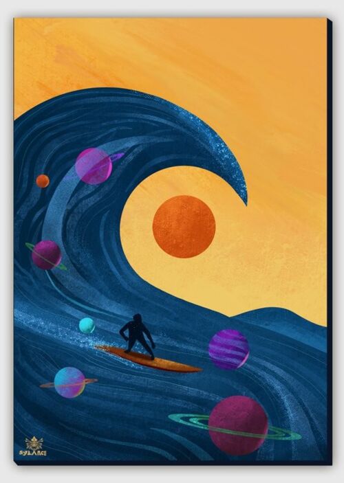 Wave Canvas Print - L 100 x 150 cm