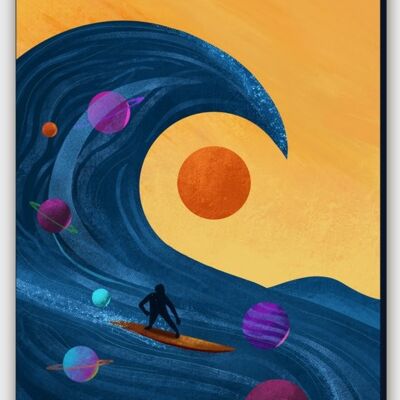 Wave Canvas Print - L 100 x 150 cm