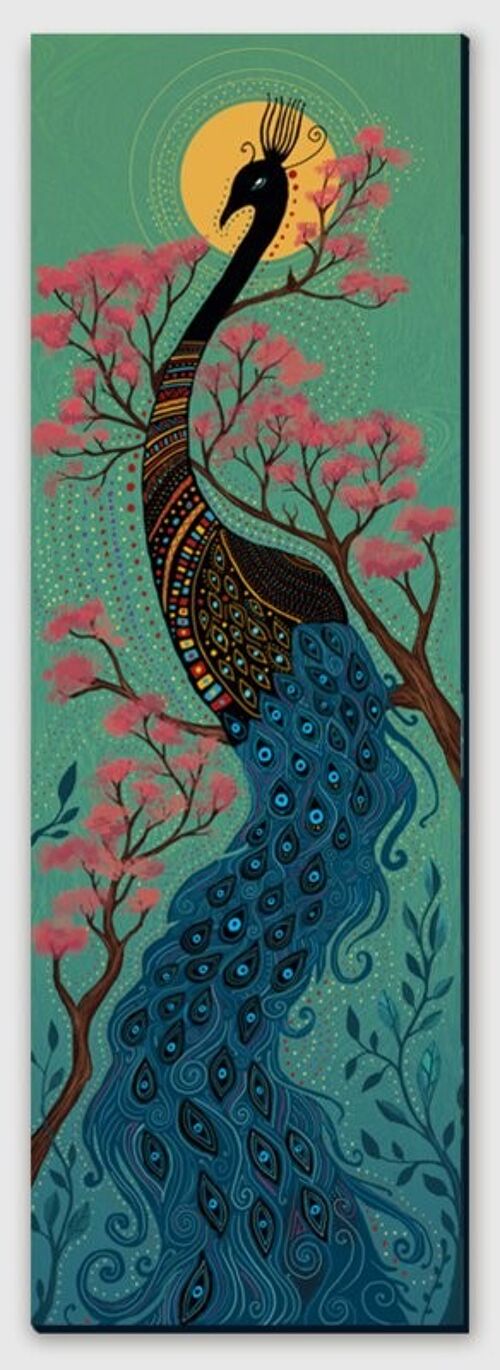 Peacock Canvas print - M 50 x 140 cm I