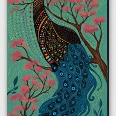 Leinwandbild Pfau - M 50 x 140 cm I