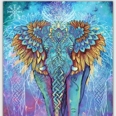 Affiche esprit éléphant - Affiche A3 29,7 x 42 cm