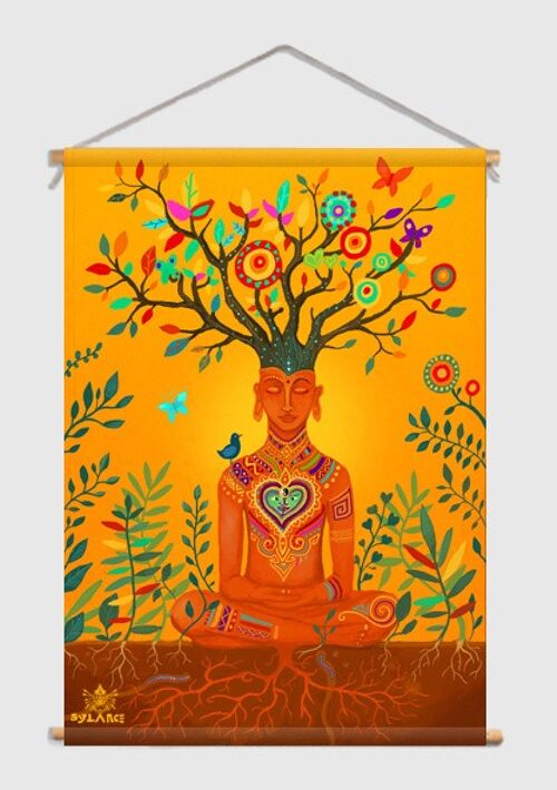 Meditation Textielposter - M 60 x 90 cm