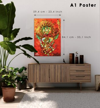 Affiche Ganesha - Affiche A1 59,4 x 84 cm I 3