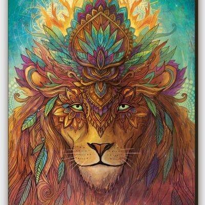 Impression sur toile esprit lion - S 40 x 60 cm I