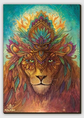Impression sur toile esprit lion - S 40 x 60 cm I 1